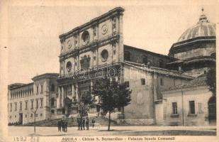 L'Aquila, Chiesa S. Bernardino, Palazzo Scuole Comunali / church, school palace  (EK)