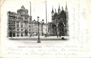 1901 Venice, Venezia; Chiesa e Orologio / church and clock tower (EB)