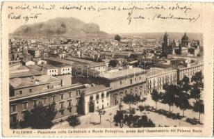 Palermo, Cattedrale e Monte Pellegrino, Observatorio del Palazzo Reale / cathedral, mountain, observatory and palace (Rb)