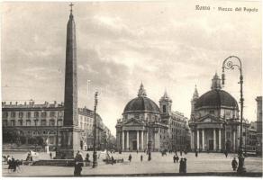 Rome, Roma; Piazza del Popolo / square, column