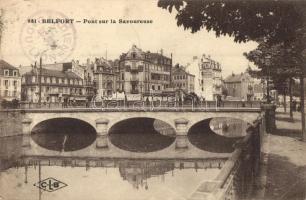 Belfort, Pont sur la Savoureuse, Peugeot Garage / bridge (EK)
