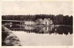 Kajaani, Kajana; slotts ruiner / linnan rauniot / castle ruins (Rb)