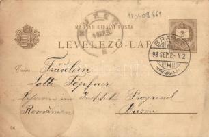 1898 Budapest XIV. Ezredéves országos kiállítás történelmi főcsoportjának épületei, Déli és nyugati ...