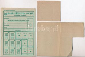1946. "Nagy-Budapesti Burgonyajegy" kitöltve + "Nagy-Budapesti Szappanjegy" rész...