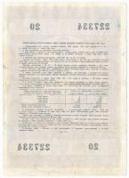 Szovjetunió 1957. Sorsjegy 50R értékben T:III-
Soviet Union 1957. Lottery ticket about 50 Rubles C:...