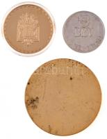 Vegyes : emlékérem tétel, "BKV Hűségérem" ezüstözött emlékérem, 2000. "Budapesti Ügyv...