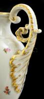 Herendi virág mintás fedeles váza, kézzel festett, jelzett, hibátlan,  "KISZ I. Kongresszusa ti...