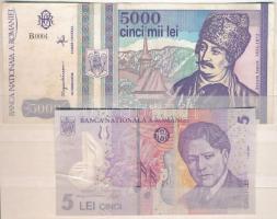 Románia 53db-os bankjegy tétel + Ruanda 3db bankjegy bélyeg berakóban T:vegyes
Romania 53pcs of ban...