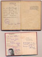 Budapest 1952. "Harmadik Békekölcsön" nyereménykölcsön 25Ft-ról + 4db igazolvány, tagsági ...