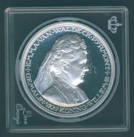 Hollandia "Emma királynő" Ag modern emlékérem, 31,6g T:PP