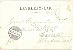 1897 (Vorläufer!) Tátra, Tatry; Csorbai tó, Szoliszkó, Bástya, Hotel Klimo, villa. M. Kuschel / Strb...