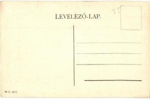 Mehádia, Ferenc József tér, Keller József üzlete, Gyógyszertár. W. L. 3217. / square, shops, pharmac...