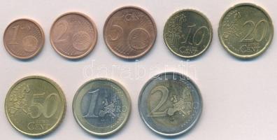 Spanyolország 2001. 1c-2E (8xklf) forgalmi sor T:2  Spain 2001. 1 Cent - 2 EURO (8xdiff) coin set C:XF
