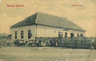 Bálinc, Balint; Állami iskola, gyerekek. W. L. 1434. / school, children (fa)
