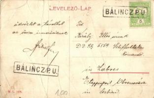 Bálinc, Balint; Állami iskola, gyerekek. W. L. 1434. / school, children (fa)