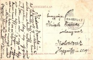 Bánffyhunyad, Huedin; Állami elemi és polgári iskola, gyerekek. W. L. Bp. 7083. Kiadja Diamantstein ...