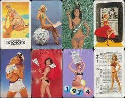 1972-1984 9 db szexi lottós kártyanaptár