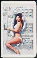 1972-1984 9 db szexi lottós kártyanaptár
