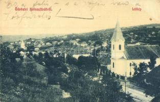 Kolozs, Cojocna; látkép, Református templom. W. L. 1584. / general view, Calvinist church (EK)