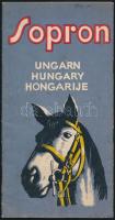 cca 1920-1930 Sopron, Magyarország legszebb lovagló terepe, Soproni Lovasegyesület, tűzött papírkötésben, jó állapotban.