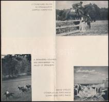 cca 1920-1930 Sopron, Magyarország legszebb lovagló terepe, Soproni Lovasegyesület, tűzött papírköté...