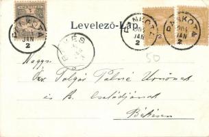 1904 Pankota, Pancota; Fő utca. Beamter Ödön kiadása / main street (EK)