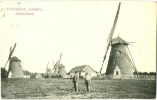 Ada, Szélmalom. W. L. Bp. 2214. Kiadja Kollonits István / wind mills (EK)