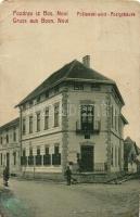 Novi Grad, Bosanski Novi; Postanski wied / Postgebäude / Post office, ladder. W. L. Bp. 1660. (EM)