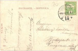 India, Indija; Karlovitzer Gasse / Karlovacka ulica / utcakép, Gyarmati üzlete. W. L. Bp. 4268. / st...