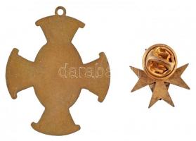 Belgium DN Szűz Máriát ábrázoló zománcozott medál + Magyarország DN Szent György lovagrend modern ki...