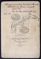 cca 1900 Bellovits (Bellovics) Imre (1847-1921) karnagy, zeneszerző és zenetanár, a Budapesti Zeneke...