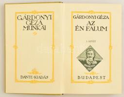 Gárdonyi Géza: Az én falum I-II. kötet. Gárdonyi Géza munkái. Bp.,é.n., Dante. Kiadói aranyozott egé...