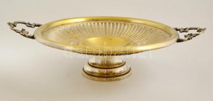 Fém füles kínáló, d: 23 cm