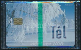 2007 Tél, 200ft-os használatlan telefonkártya, bontatlan csomagolásban. Csak 400 db!!! Sorszámozott. / Unused phone card