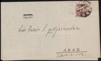 1918 Arad, Értesítés az Aradi Vadászegylet évi közgyűlésének fontosabb határozatairól