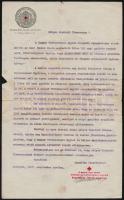 1917 Bp., A Magyar Vöröskereszt Egylet Péter-Pál Napi Gyűjtéssel kapcsolatos levele