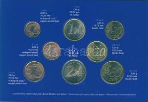 Hollandia 2002. 1c-2€ 8klf db, szettben T:BU