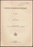1912 Bp., A resicabányai vízimű, 40 képpel, írta: Dieter János, különlenyomat