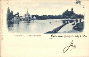 1899 Budapest XIV. Városligeti tó (EK)