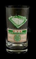 1974 FTC Stadion avató pohár, matricás, hibátlan, m:11,5 cm