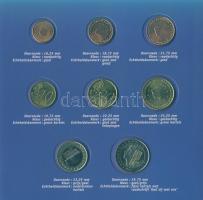 Hollandia 2002. 1c-2€ 8klf db, első bemutató szettben T:BU