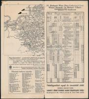 1938 Magyarország - Németország, a legjobb gyorsvonati összeköttetések prospektus
