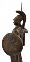 Pallas Athéné, spiáter szobor, talapzaton, jelzés nélkül, m (talapzattal): 21 cm