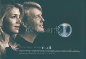 Hollandia 2002. 10 "Willem-Alexander & Maxima" házasságkötésének alkalmából kiadott hivatalos emléklap T:PL