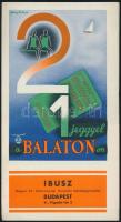 cca 1930 2 egy jeggyel a Balatonon, IBUSZ prospektus