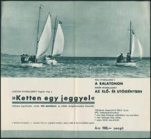 cca 1930 2 egy jeggyel a Balatonon, IBUSZ prospektus