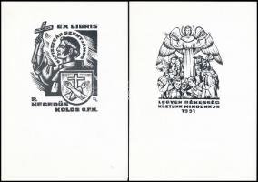 Kékesi László (1919-1993) 15 linómetszete. Bp., é.n, KBK Grafikaügyűjtő és Művelődési Egyesület, 15 ...