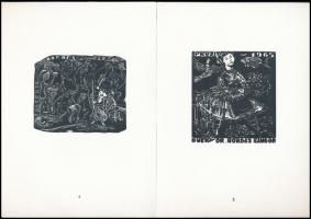 1978 Bordás Ferenc harminc fametszet. Bp., 1978, Kisgrafika Barátok Köre, 16 p.+30 t. Kiadói papírma...