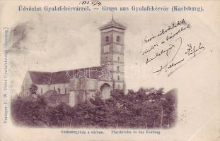 1902 Gyulafehérvár, Karlsburg, Alba Iulia; Székesegyház a várban / castle cathedral