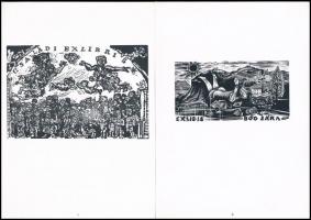 1972 Magyar Kisgrafika. A XIV. Nemzetközi Ex Libris Köngresszus magyar ajándékmappája. Bp., 1972, Ki...